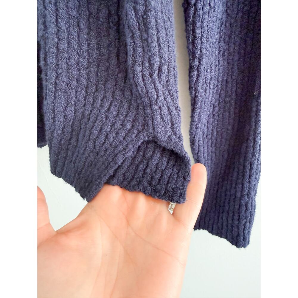 Madewell | NWT Bouclé Knit Crewneck Sweater Midnight Navy | Sz XL - Picture 7 of 10